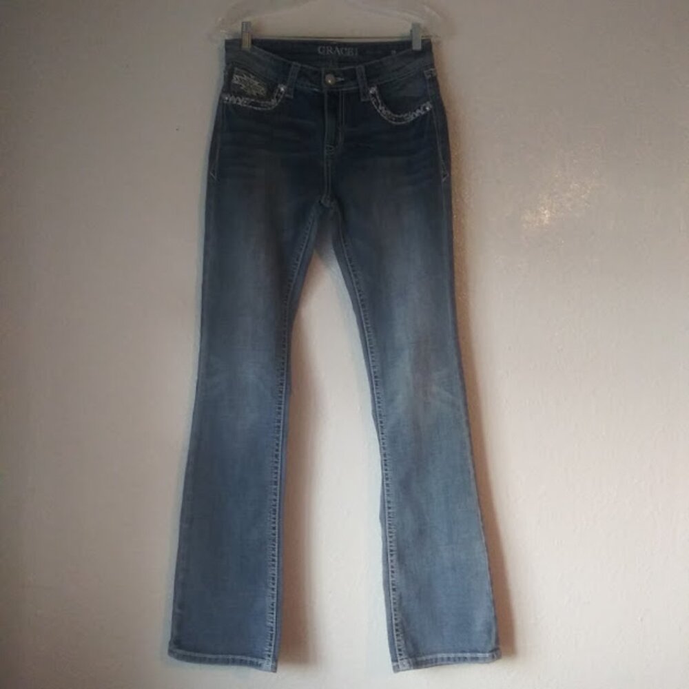 Grace In LA women's size 28 Easy Fit medium wash jeans